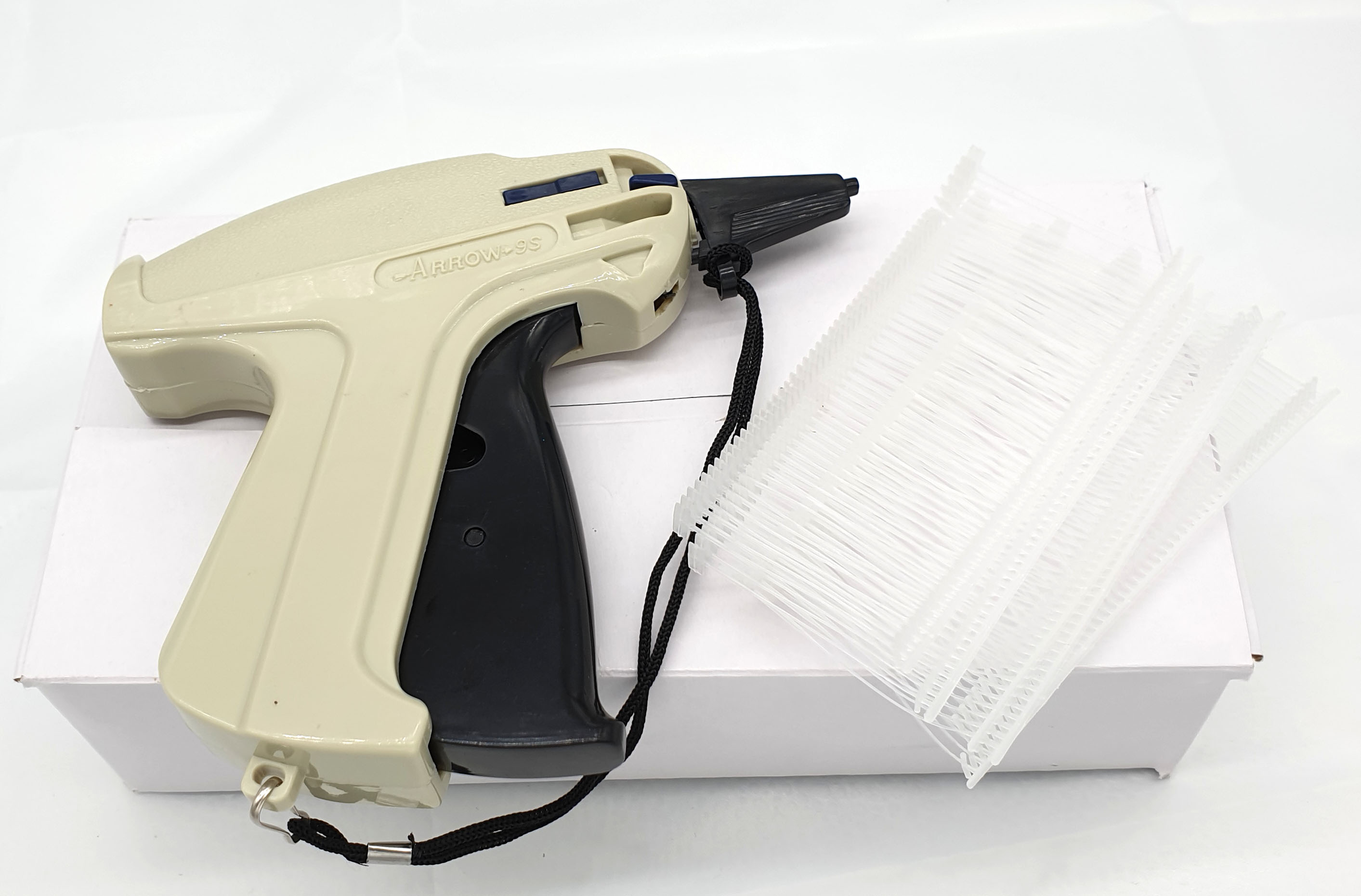 Etikettierpistole,Anheftpistole Anheftgerät mit 5000 Standard-Heftfäden 25mm 