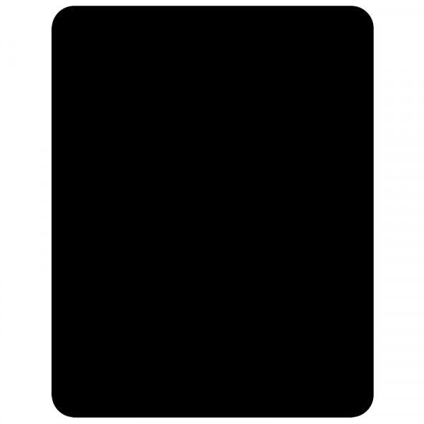 Schwarze Kunststofftafel
